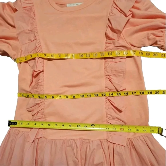 English Factory- Mixed Media Ruffle Detail Mini Dress -Size Medium - Picture 8 of 17